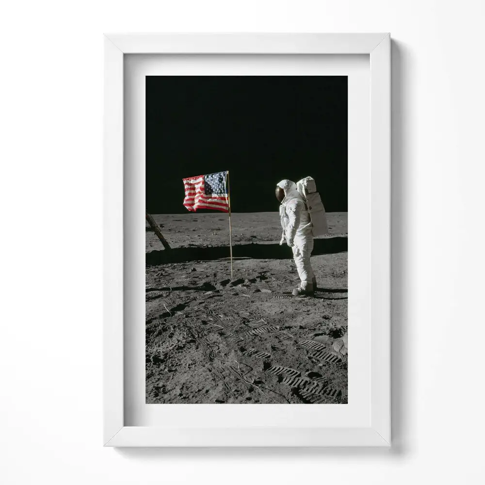 Obraz v ráme Pristátie na Mesiaci fotografia z NASA