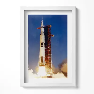 Obraz v ráme Štart vesmírnej rakety NASA