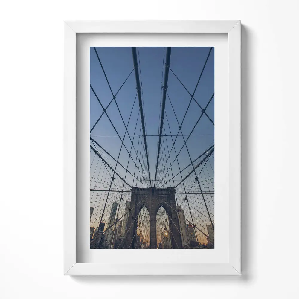 Obraz v ráme Architektúra Brooklynského mosta