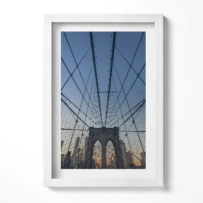 Obraz v ráme Architektúra Brooklynského mosta