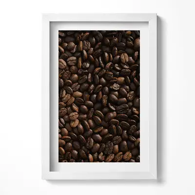 Obraz v ráme Zrnká kávy Arabica