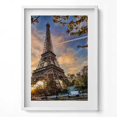 Obraz v ráme Eiffelova veža v Paríži