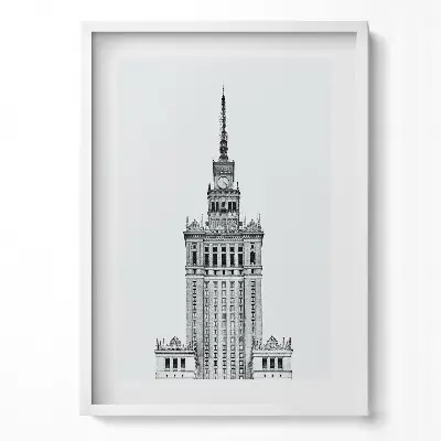 Obraz v ráme Palác kultúry a vedy vo Varšave