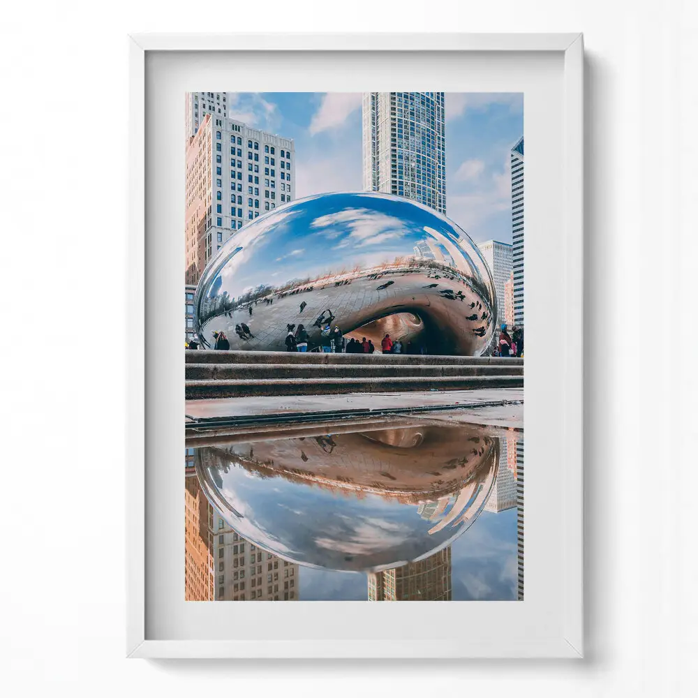 Obraz na stenu v ráme Cloud Gate Chicago