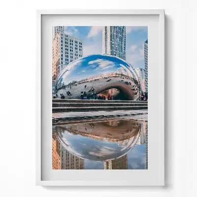 Obraz na stenu v ráme Cloud Gate Chicago
