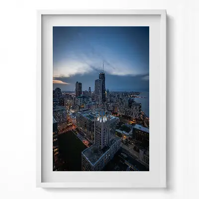 Obraz v ráme Fotografia mesta Chicago