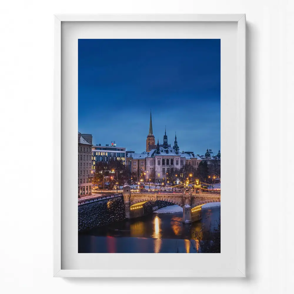 Obraz v ráme Panoráma Plzeň Česká republika