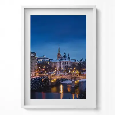 Obraz v ráme Panoráma Plzeň Česká republika