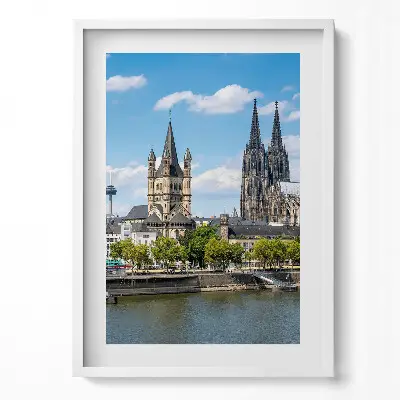 Obraz v ráme Panoráma Kolína nad Rýnom
