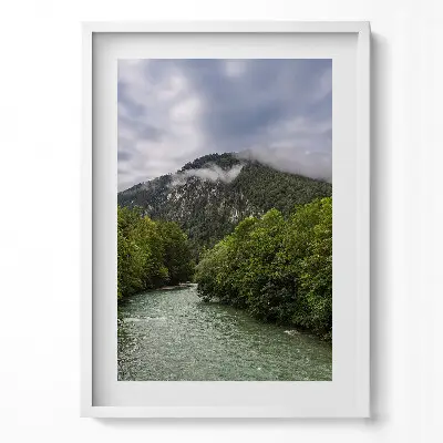 Obraz v ráme Horská krajina v Nemecku