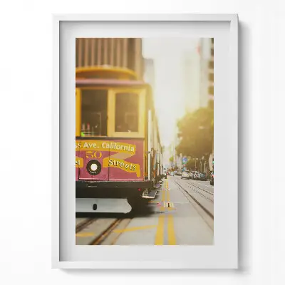 Obraz v ráme Električka v San Franciscu