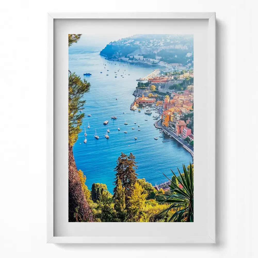 Obraz v ráme Dedinka Villefranche-sur-Mer