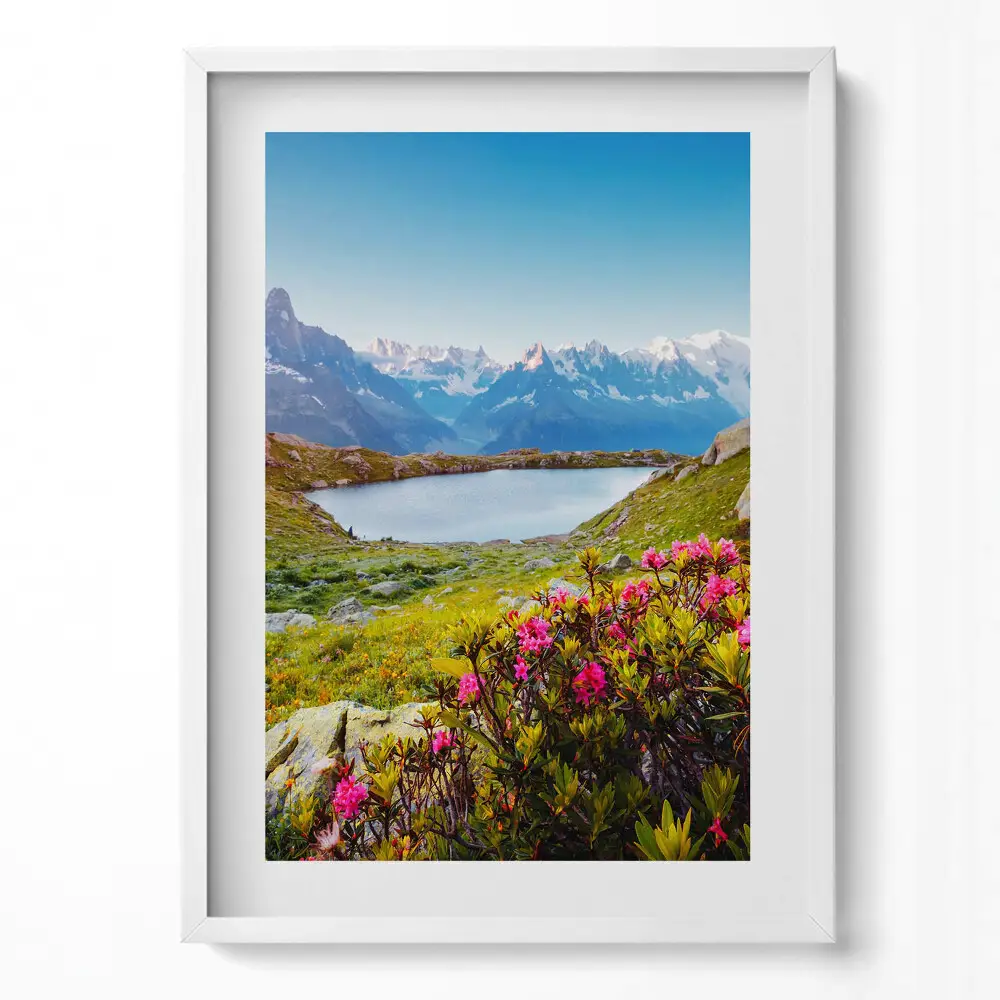 Obraz na stenu v ráme Ľadovec Mont Blanc Chamonix