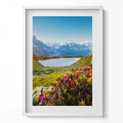 Obraz na stenu v ráme Ľadovec Mont Blanc Chamonix
