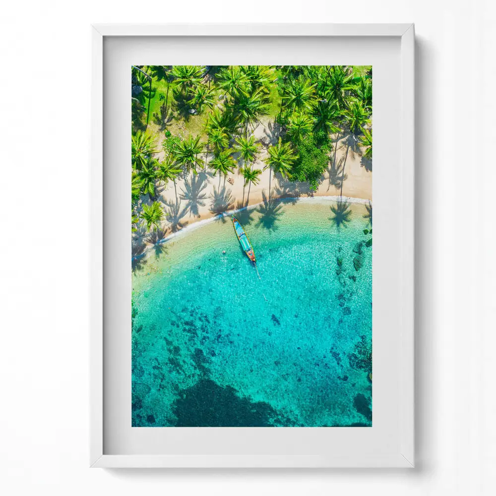 Obraz v ráme Tropická pláž na Koh Tao