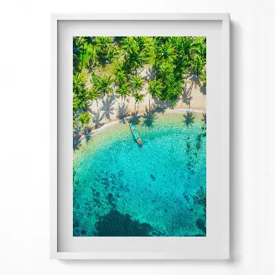 Obraz v ráme Tropická pláž na Koh Tao