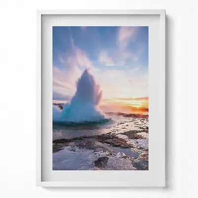 Obraz v ráme Gejzír na Islande