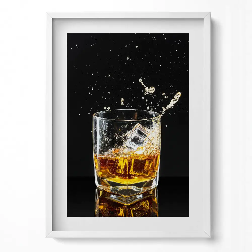 Obraz v ráme Pohár whisky