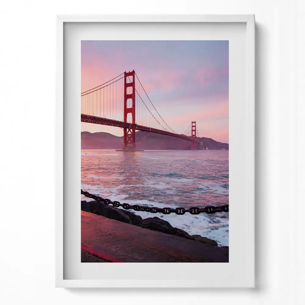 Obraz v ráme Pohľad na most Golden Gate
