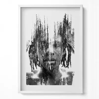 Obraz v ráme Ilustrácia domorodého Afričana
