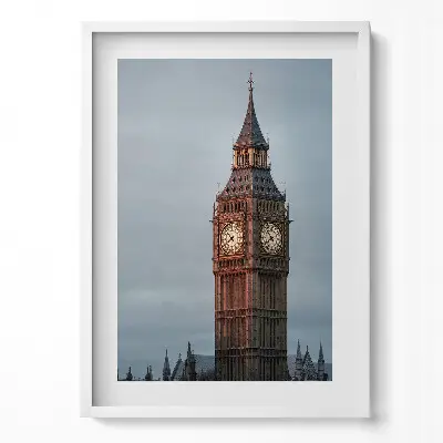 Obraz v ráme Big Ben vo večernom Londýne