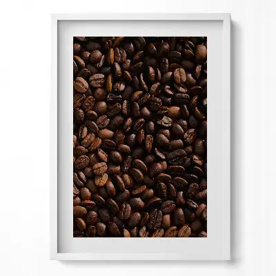 Obraz v ráme Zrnká kávy Arabica