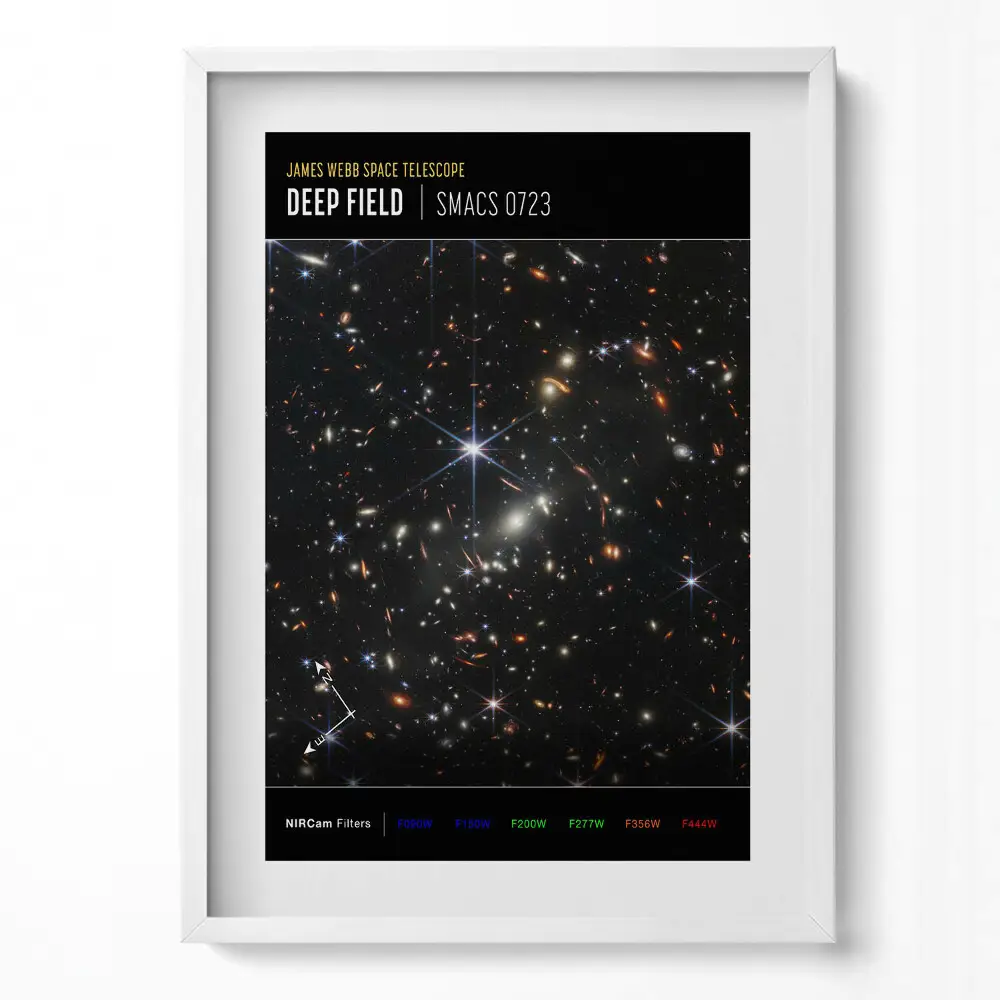 Obraz v ráme s fotografiou vesmíru NASA