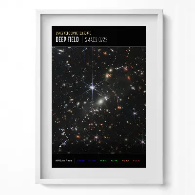 Obraz v ráme s fotografiou vesmíru NASA