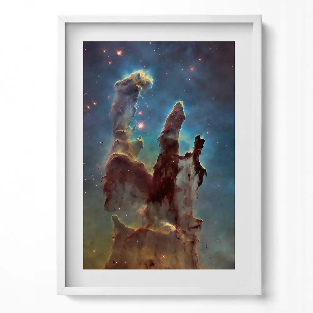 Obraz v ráme s vesmírnou fotografiou NASA