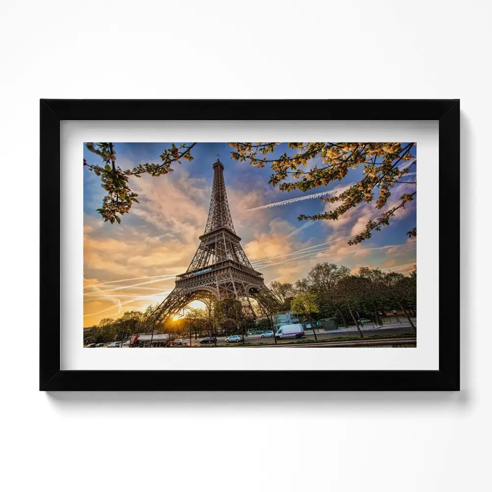 Obraz v ráme Eiffelova veža v Paríži