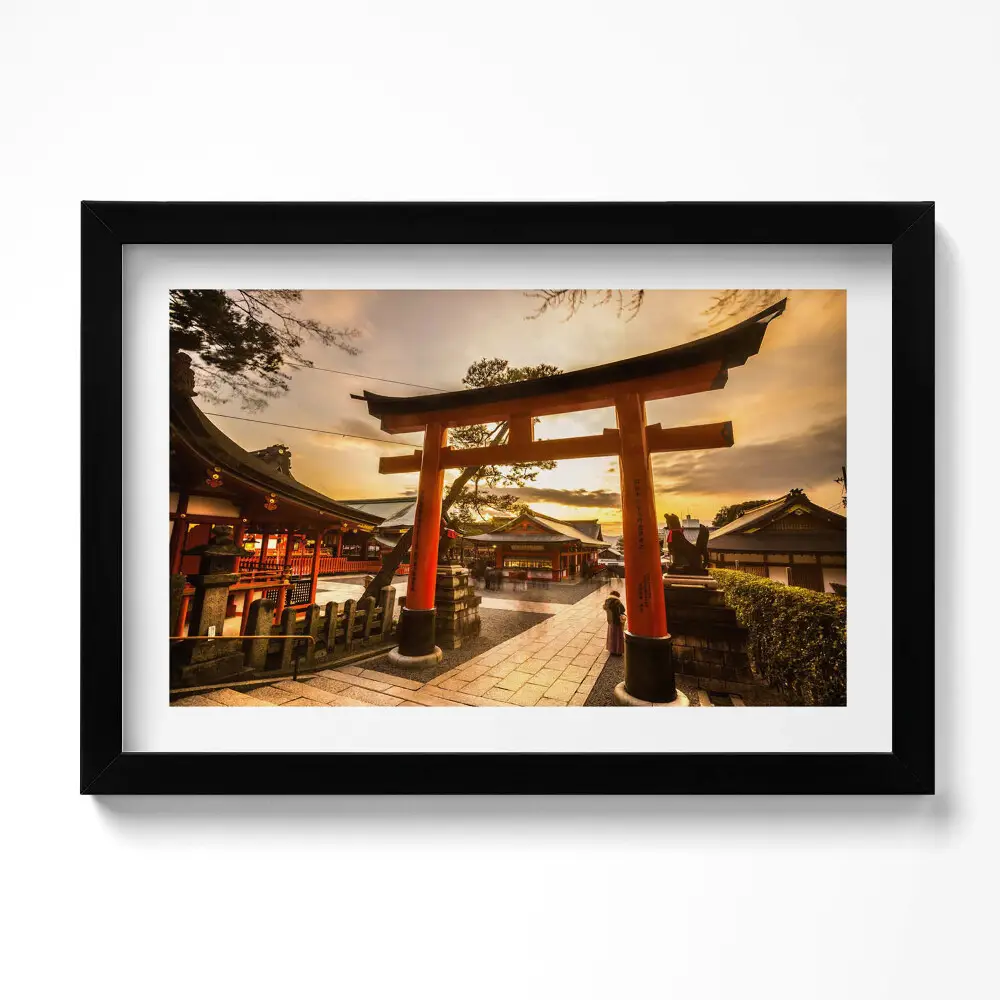 Obraz v ráme Japonská brána ázijská architektúra