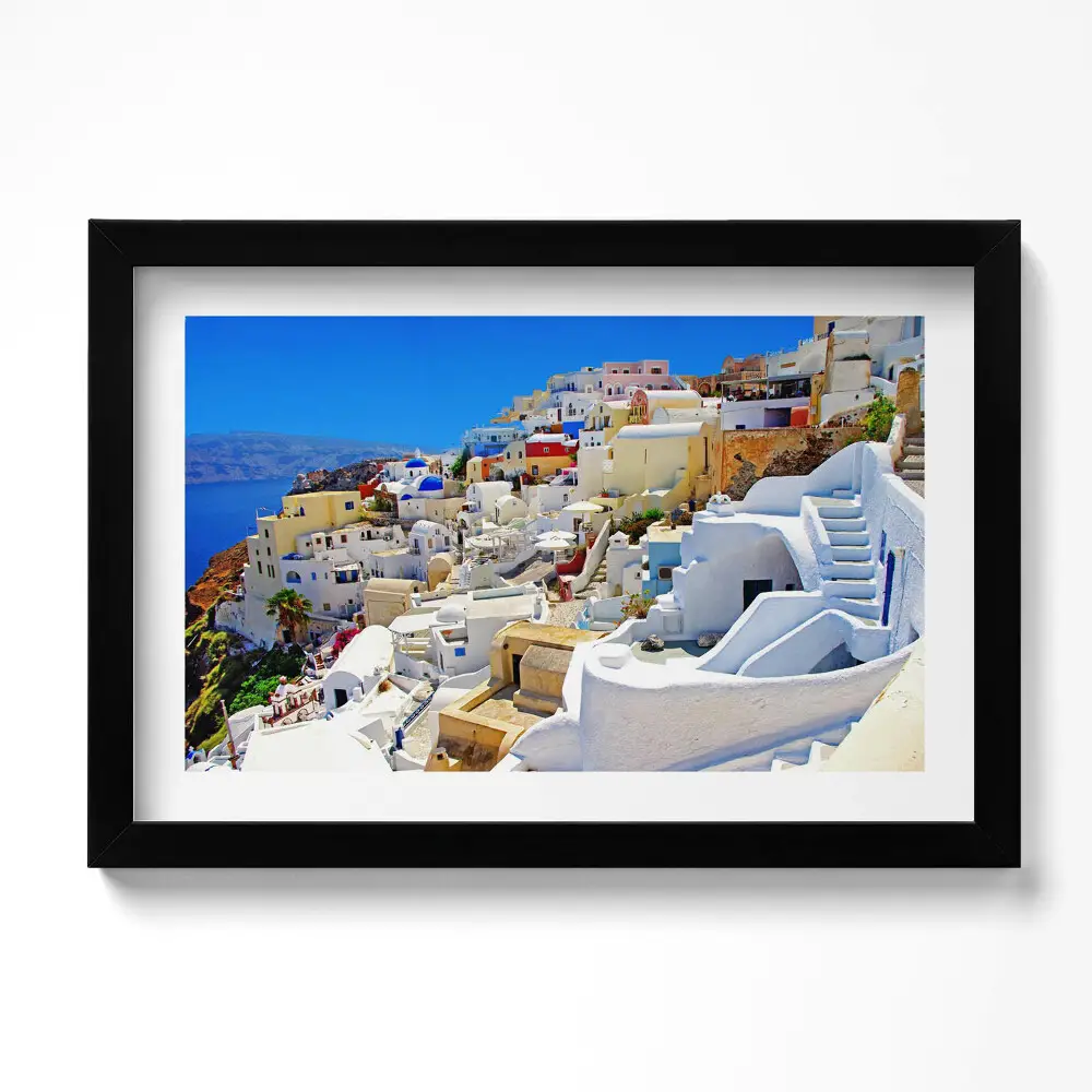 Obraz v ráme Grécko Santorini