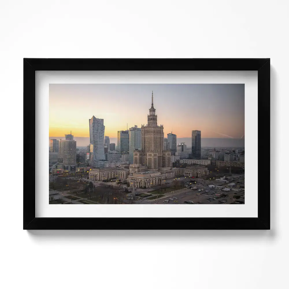 Obraz v ráme Palác kultúry a vedy vo Varšave