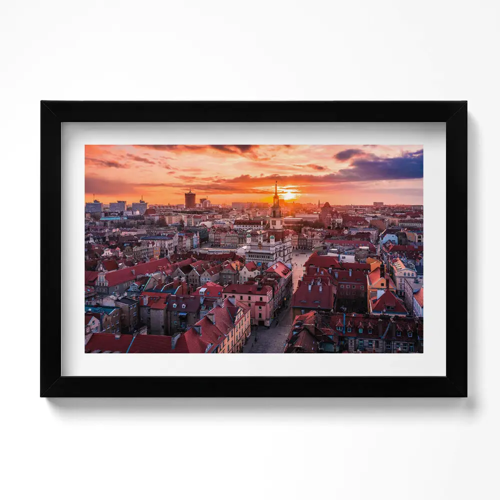 Obraz v ráme panoráma Poznań