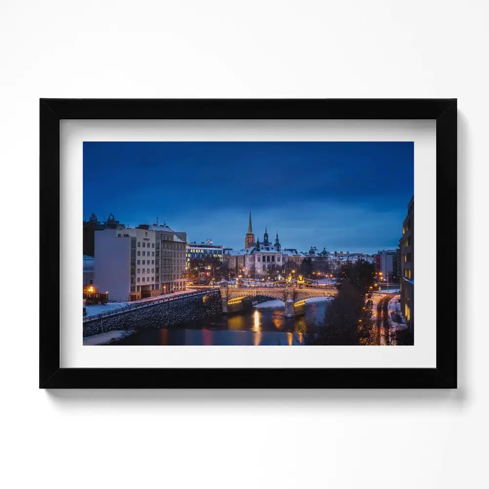 Obraz v ráme Panoráma Plzeň Česká republika