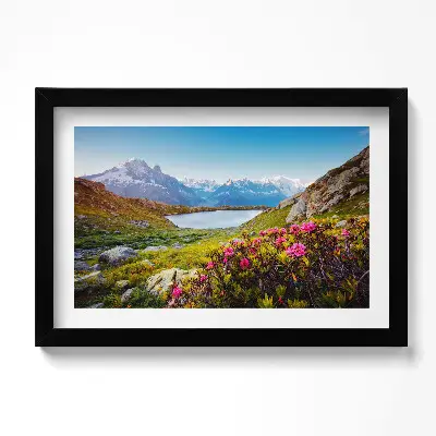 Obraz v ráme Ľadovec Mont Blanc Chamonix