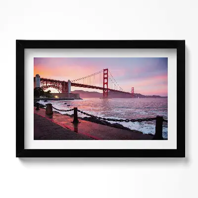 Obraz v ráme Pohľad na most Golden Gate