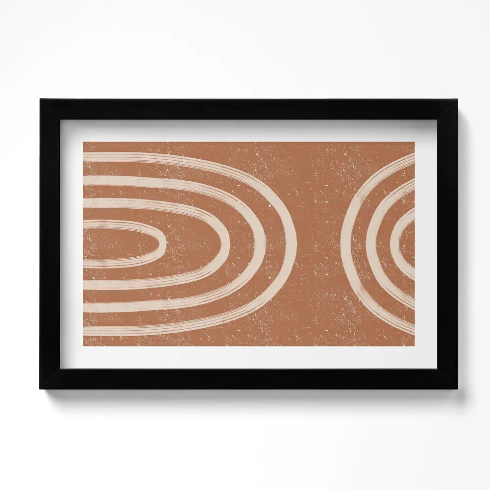 Obraz v ráme s minimalistickým boho motívom