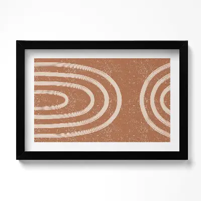 Obraz v ráme s minimalistickým boho motívom