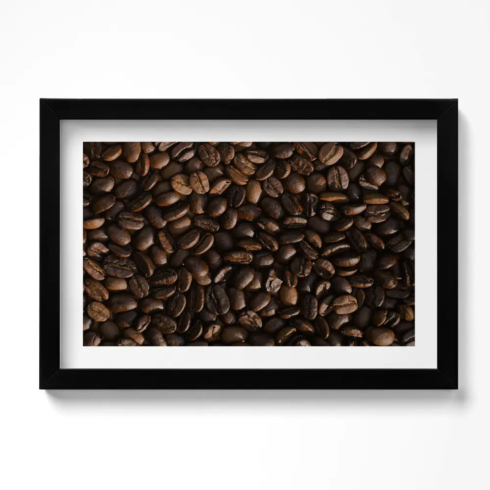 Obraz v ráme Zrnká kávy Arabica