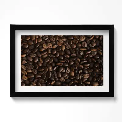 Obraz v ráme Zrnká kávy Arabica