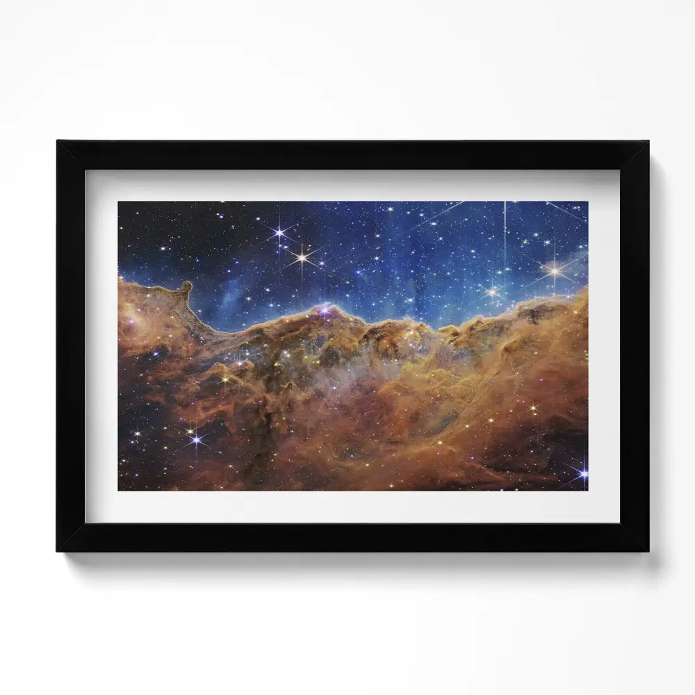 Obraz v ráme s fotografiou vesmíru a hviezd od NASA