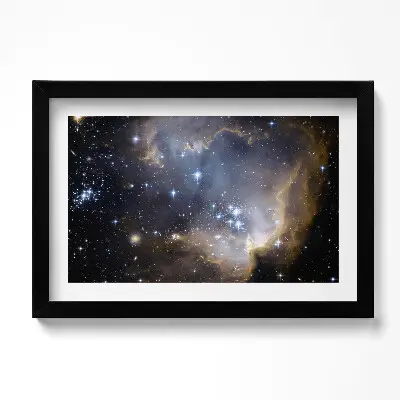 Obraz v ráme s fotografiou vesmíru a hviezd od NASA
