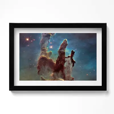 Obraz v ráme s vesmírnou fotografiou NASA