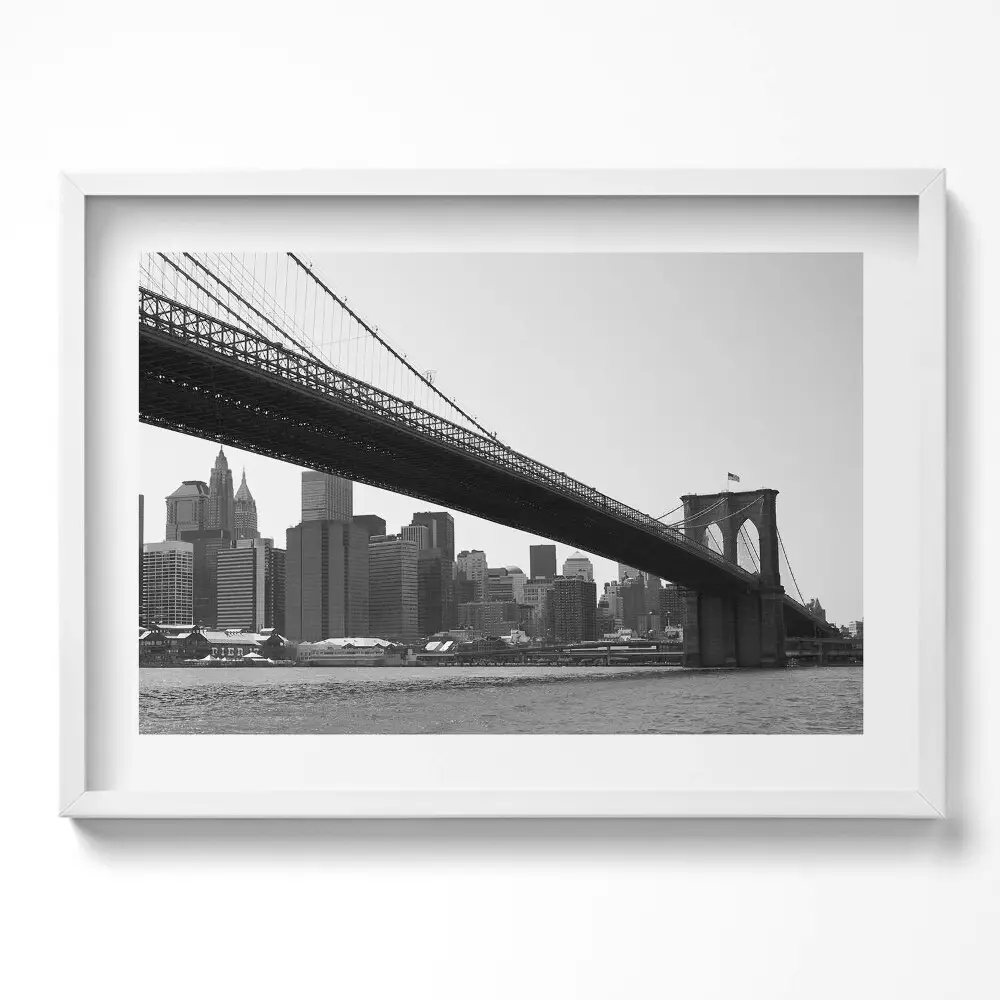 Obraz na stenu v ráme Brooklynský most v New Yorku