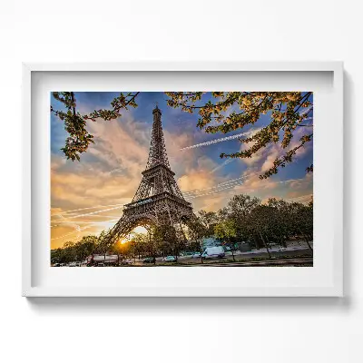 Obraz v ráme Eiffelova veža v Paríži
