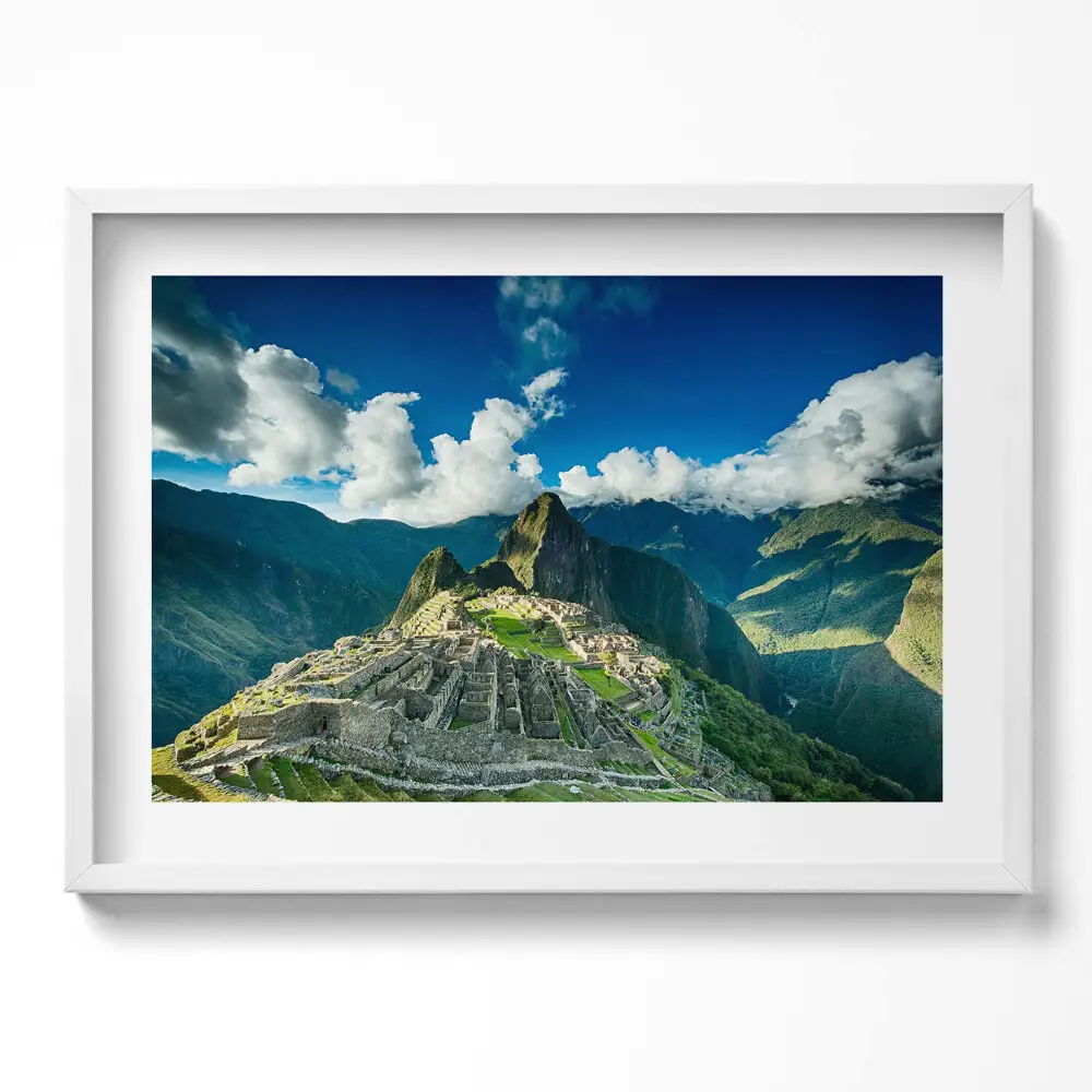 Obraz v ráme Výhľad na Machu Picchu