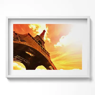 Obraz v ráme Atrakcia Eiffelovej veže v Paríži