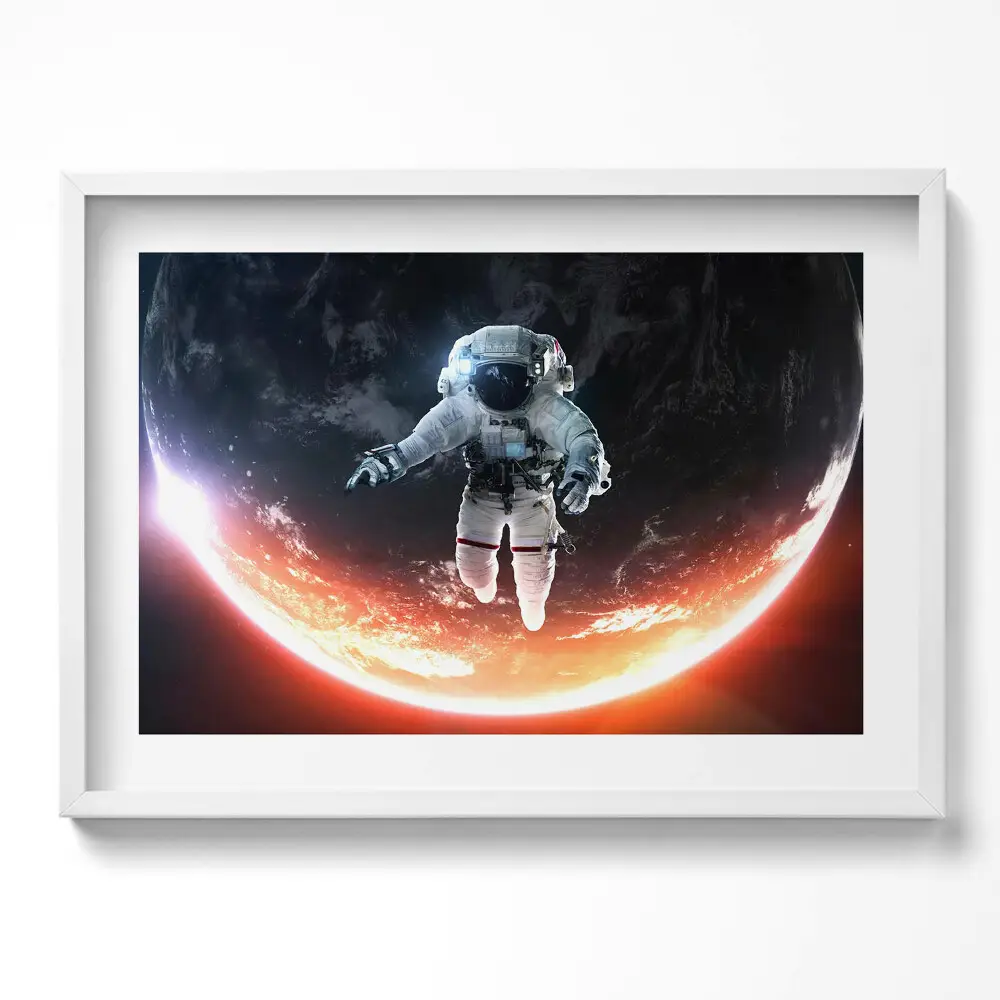 Obraz v ráme Astronaut vo vesmíre