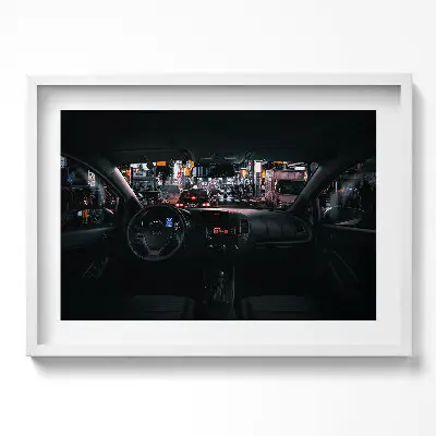 Obraz v ráme Auto v Tokiu